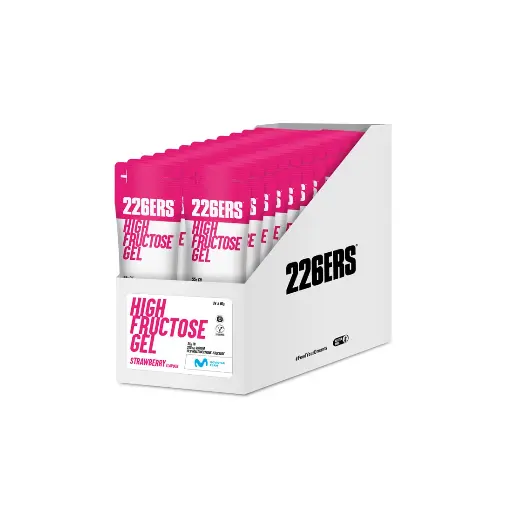 CAJA 24 HIGH FRUCTOSE FRESA 80g CON FRUCTOSA